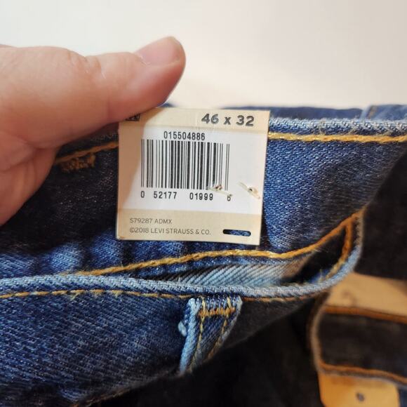 Levis 550 Jeans Mens 46 X 32 Big Tall Relaxed Fit Denim Pants Casual Loose New - Picture 5 of 9